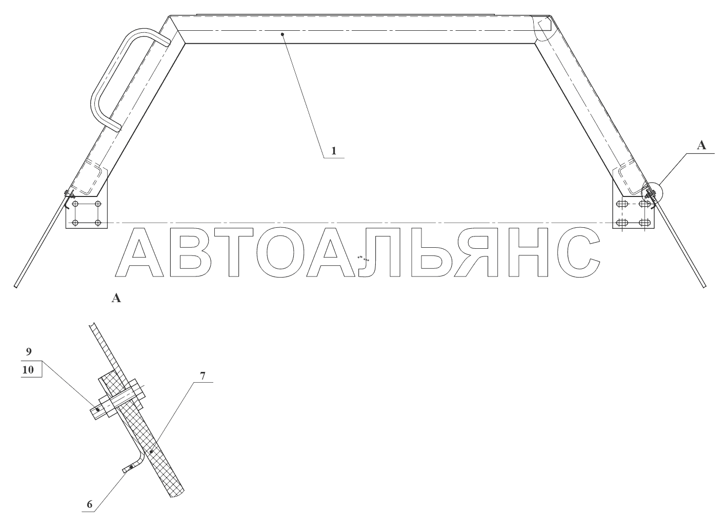 Крыло 350.13.19.000;Side panel 350.13.19.000