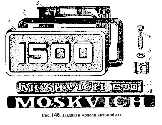 Надписи модели автомобиля