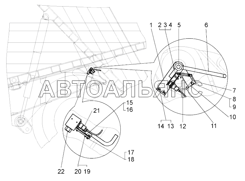 Установка выключателя (75131-8606002-10);Mounting of the switch (75131-8606002-10)