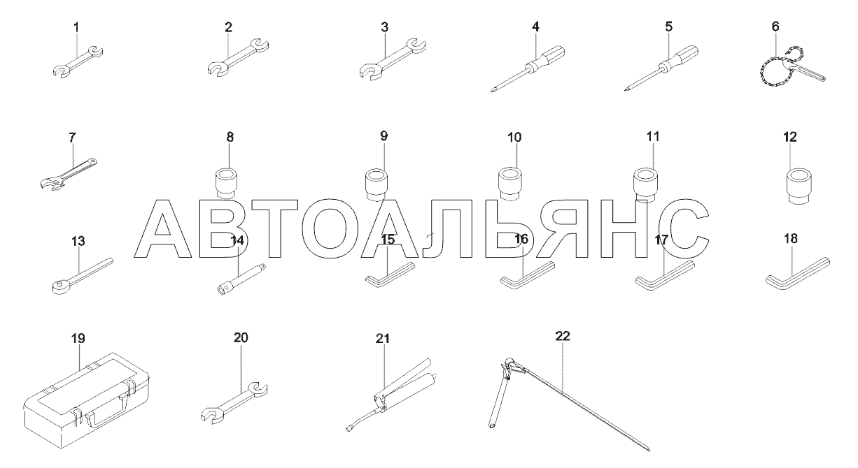 A810509000100 Инструмент, крепление