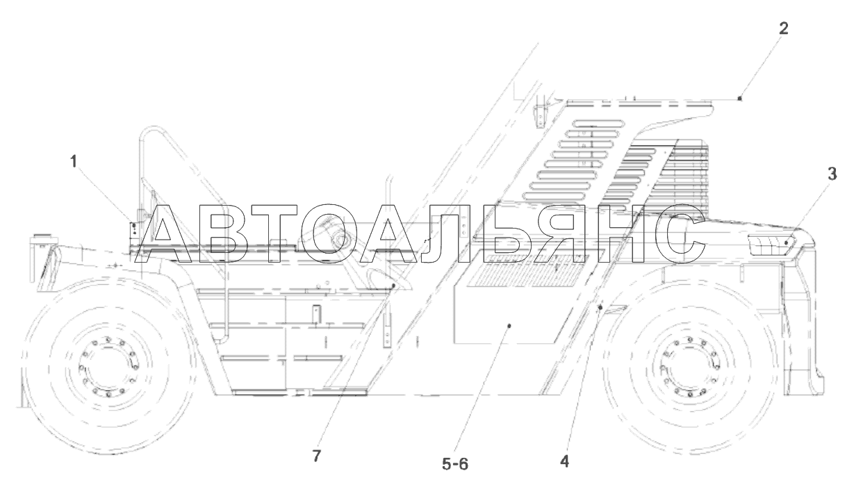 Электрический монтаж рамы SDCY90K7C II