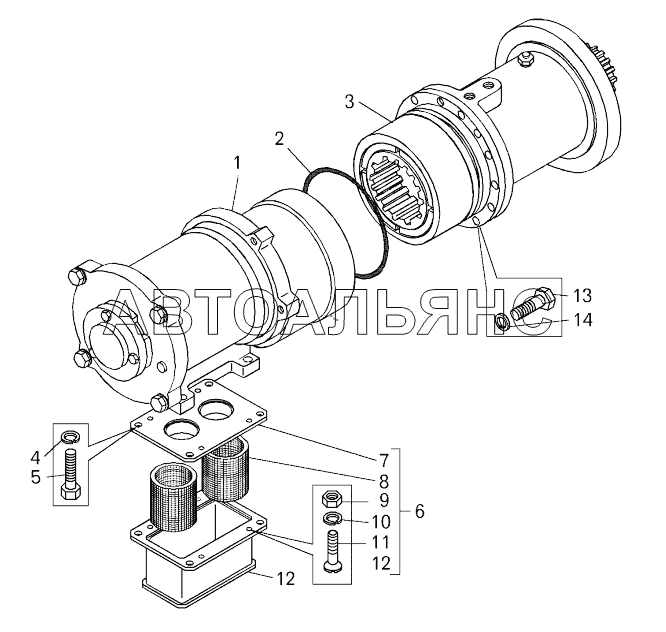 Пневмостартер;Pneumatic starter