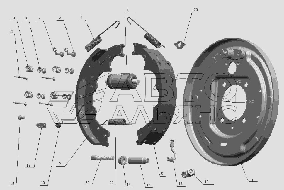 3501D4XZ Front brake