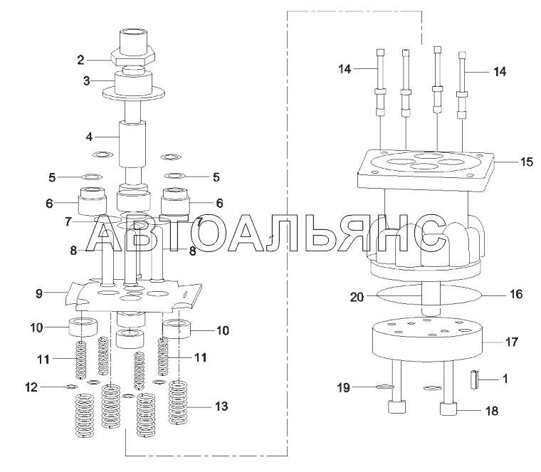 B220401001302 Клапан, пилотный, ручной