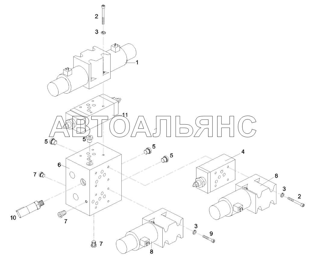 A810201023032 Group, valve, auxiliary