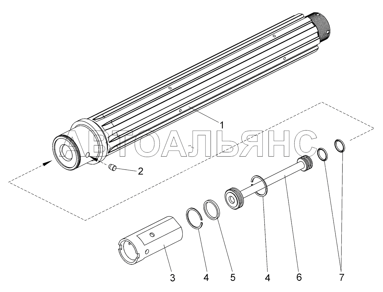 Реверсивный, (диапазонный вал;Reverse (range) shaft