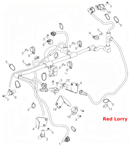 53442.3724011 Установка жгута датчиков