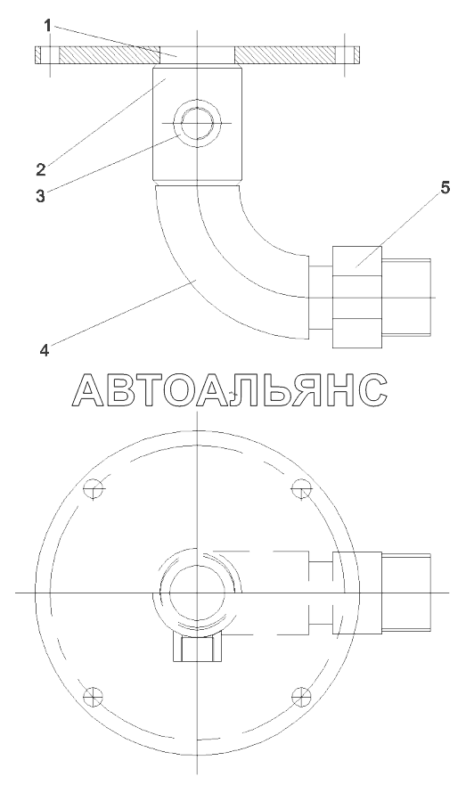 A810201069383 Шарнир, возврат масла