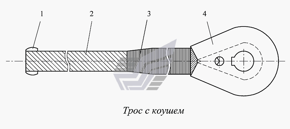 Трос с коушем