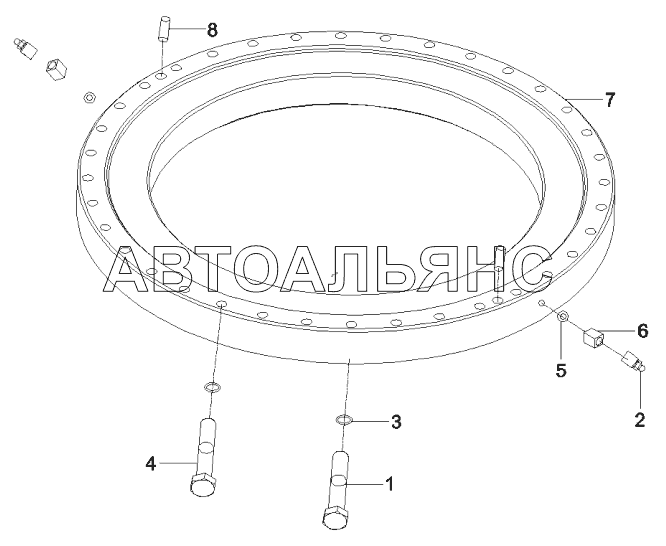 A810401990268 Подшипник AS, поворотный