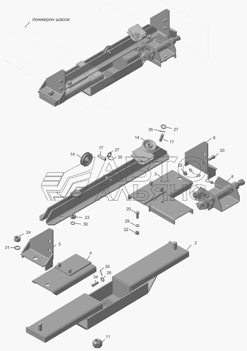 66063-3105200 Установка запасного колеса
