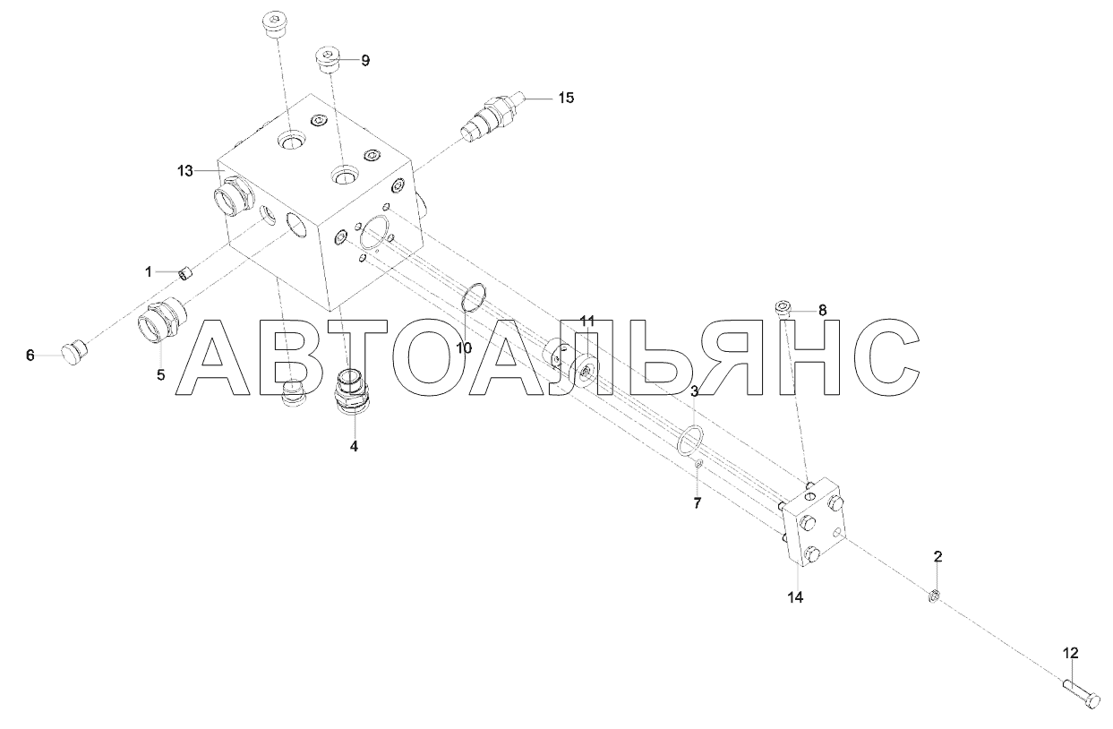 Клапан с поворотной подушкой в сборе