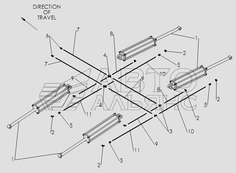 WING LIFT HYDRAULICS-FLOATING REAR HITCH