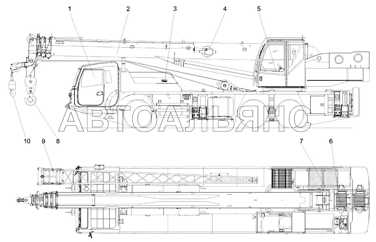 Кузов автокрана STC250S5