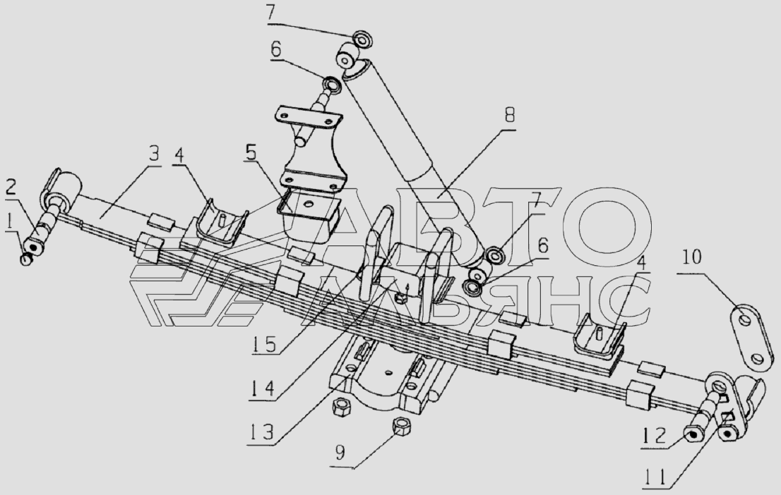 Rear suspension assembly
