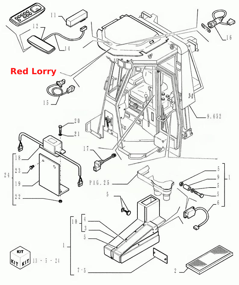 КАБИНА .652 ROPS С ДОПОЛНИТЕЛЬНЫМ КОДОМ