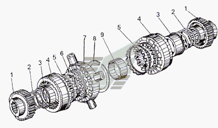 Комплект дифференциала 7911-2403004-03