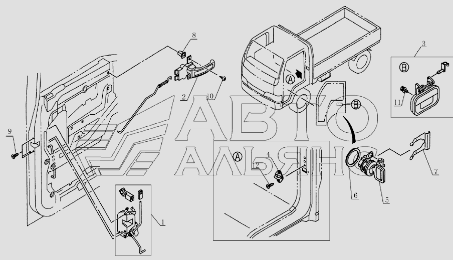 6105E0 Door lock unit