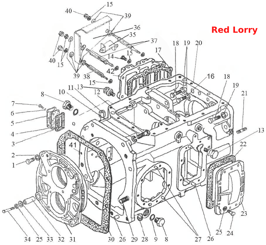 Коробка передач 1222-1700010-01/-04 (24F+12R)