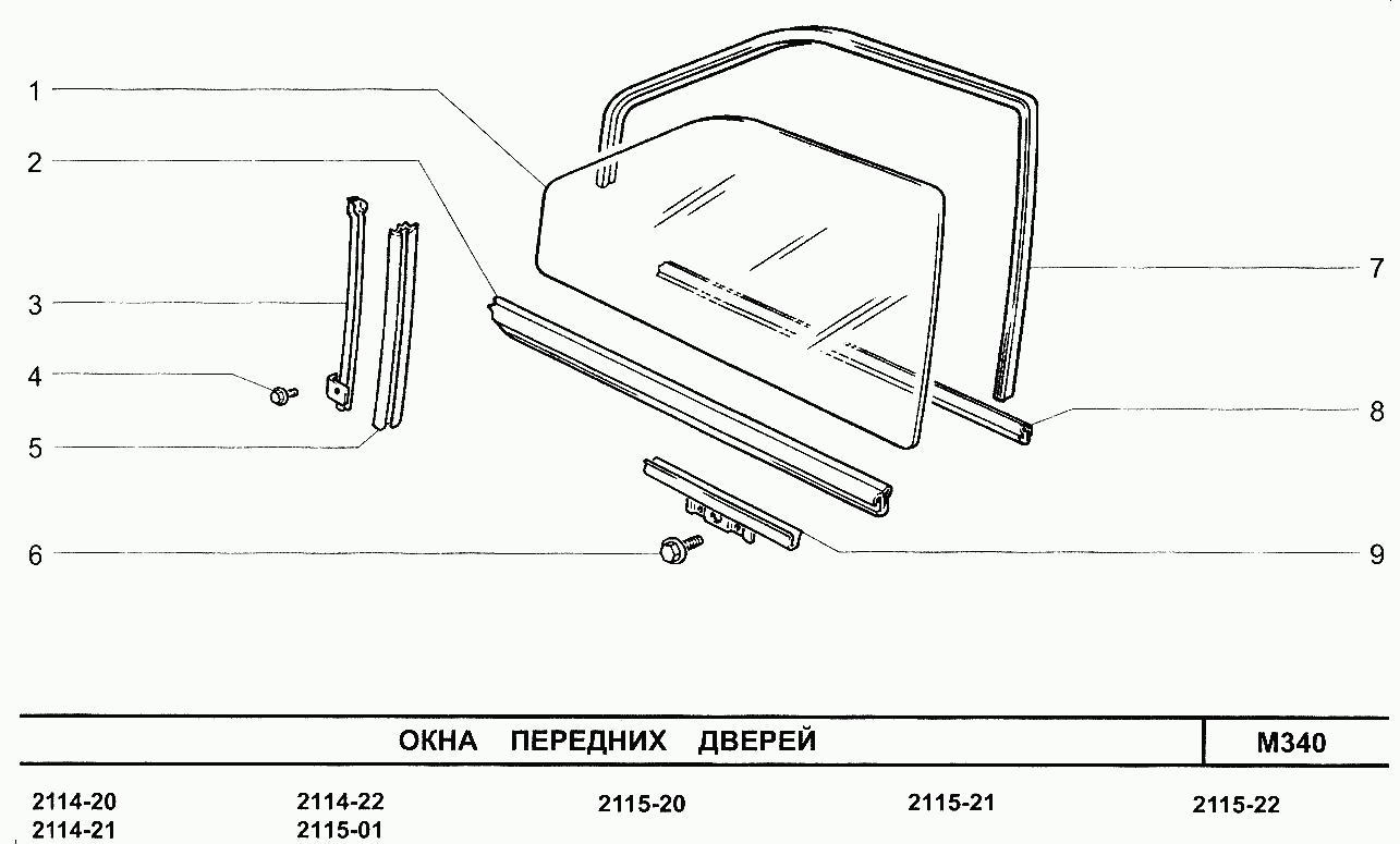 Окна передних дверей