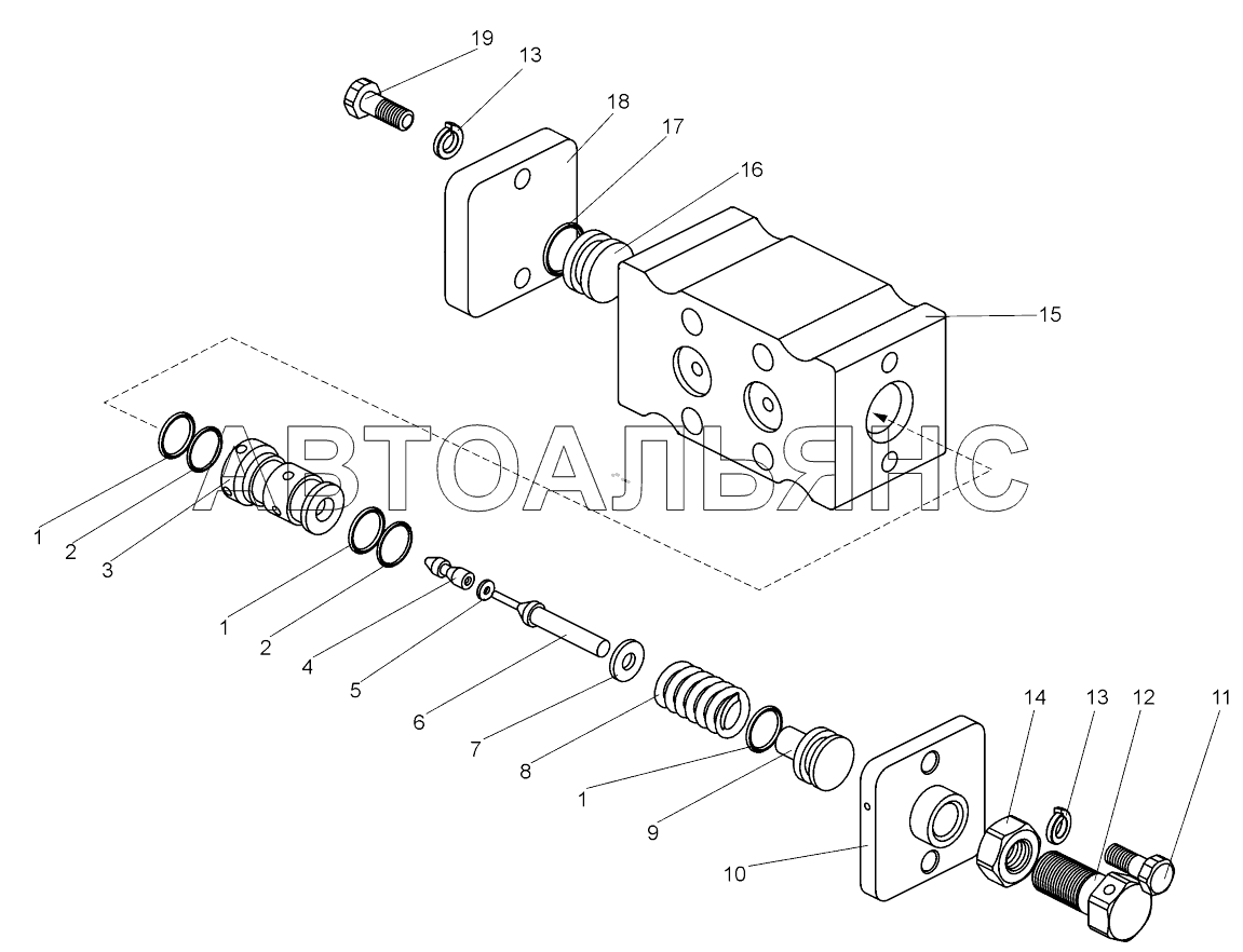 Клапан вспомогательный;Auxiliary valve