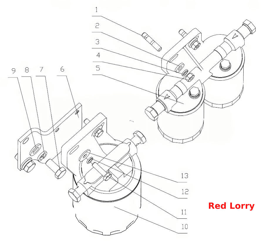 B7640-1105000/01 Fuel Filter Assembly