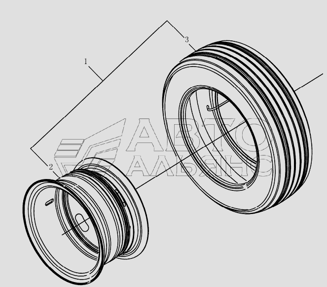 3101D6 Wheel assembly