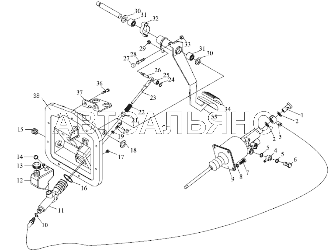 PULL CLUTCH CONTROL DEVICE