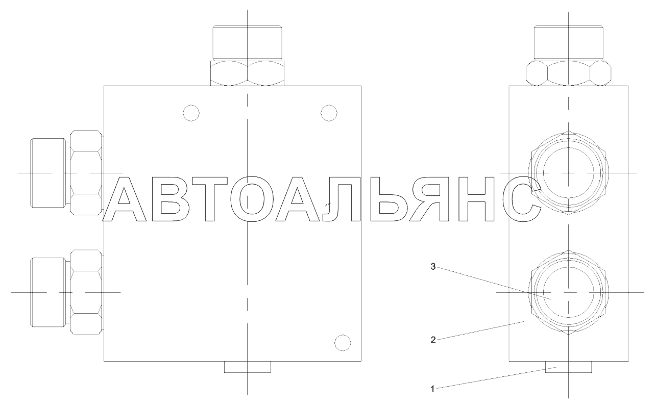 Клапан GP, один, путь