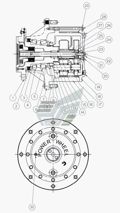 DRIVE WHEEL-AUBURN 41.42:1