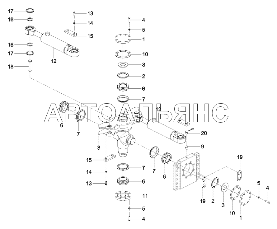 13496854 Center Articulation Frame AS
