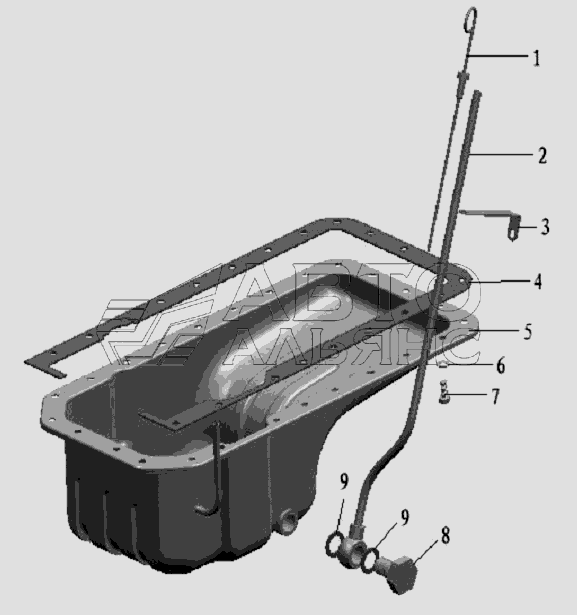QC490Q(DI)-07000A-1 Oil sump assembly