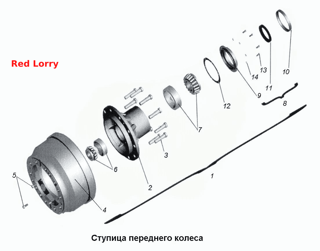 Ступица переднего колеса