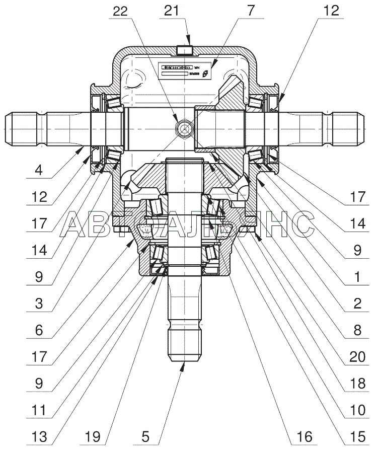 Редуктор центральный 110-01.111.R1S MIPS-110-000