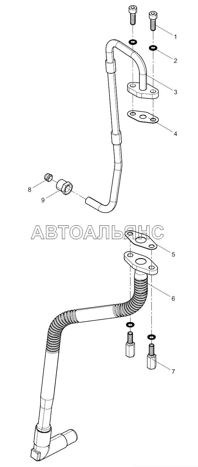 Turbocharger Oil Pipe Group