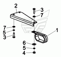 Установка кронштейна КСК-6025-0121060