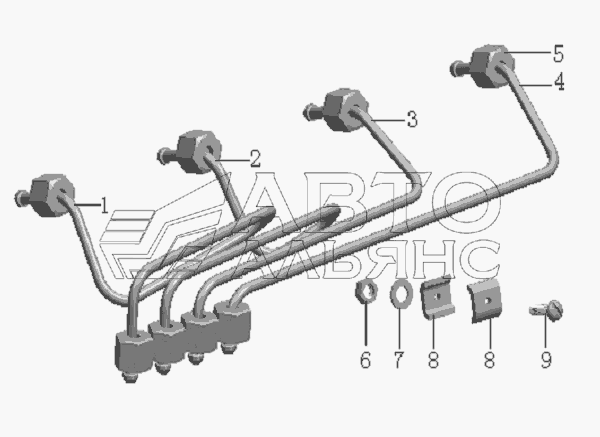 QC490Q(DI)-14000 High pressure assembly