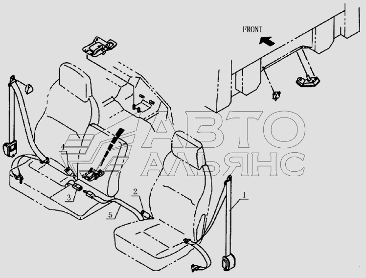 8212D2 Safety belt system
