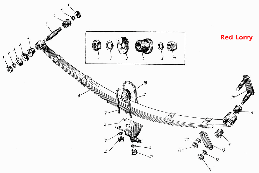 Рессора задней подвески