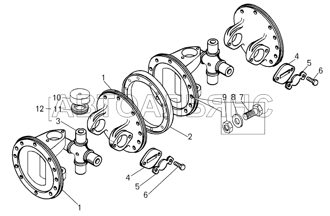 Муфта карданная ;Cardan coupling