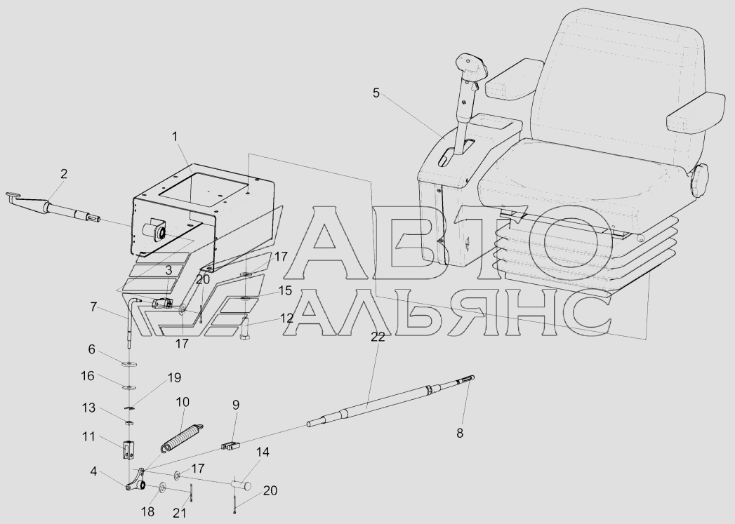 Установка сиденья КЗК-12-0119290Б