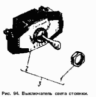 Выключатель света стоянки