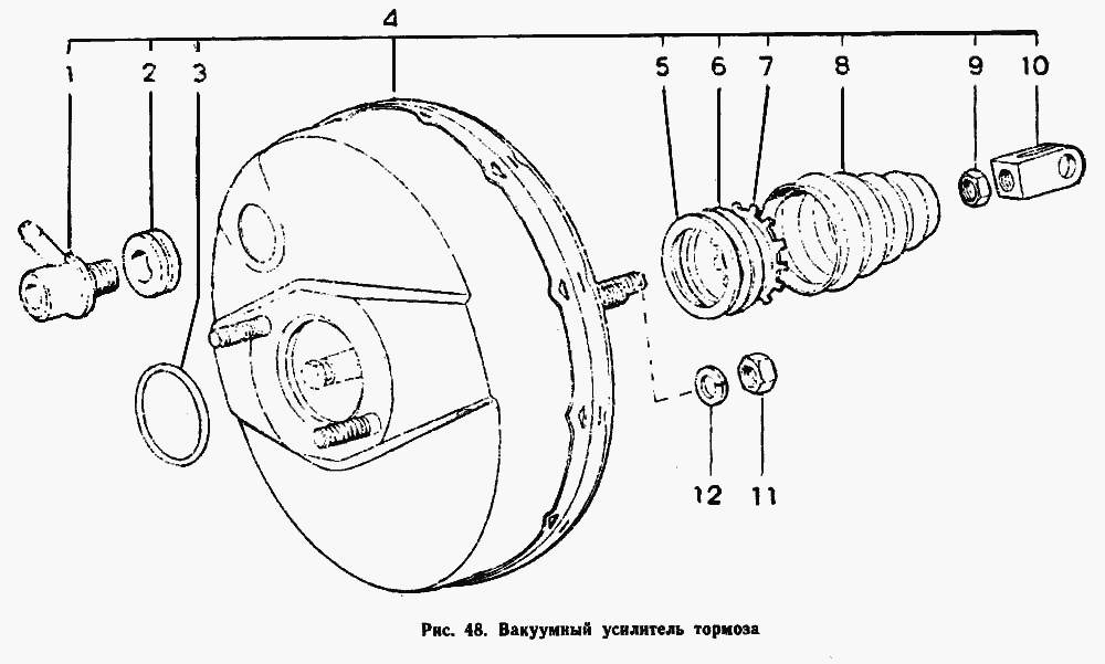 Вакуумный усилитель тормоза