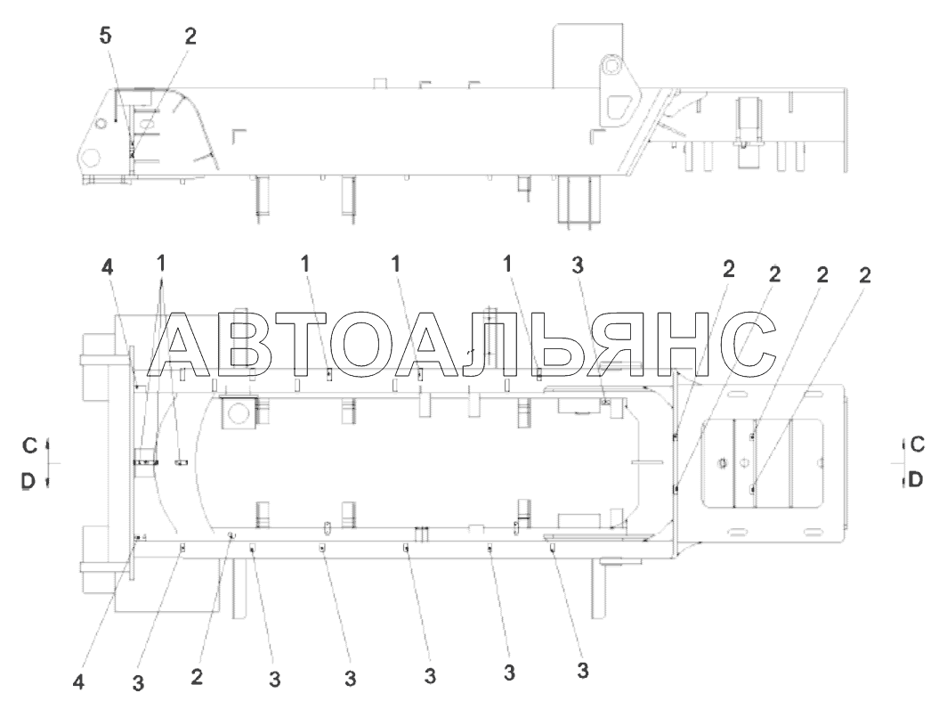 Расположение корпуса трубного зажима SDCY90K7