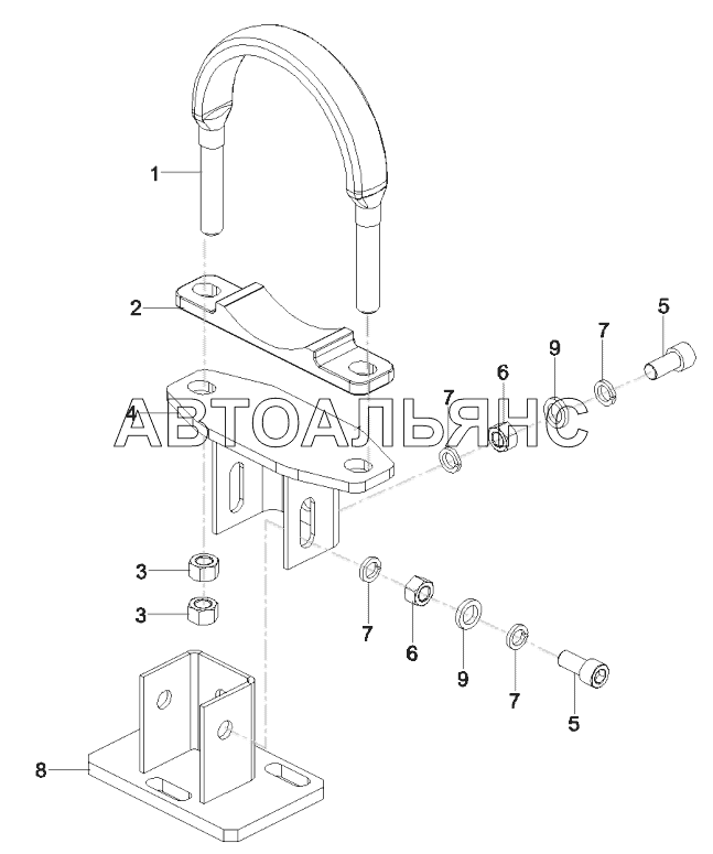 A810301990067 Support, single