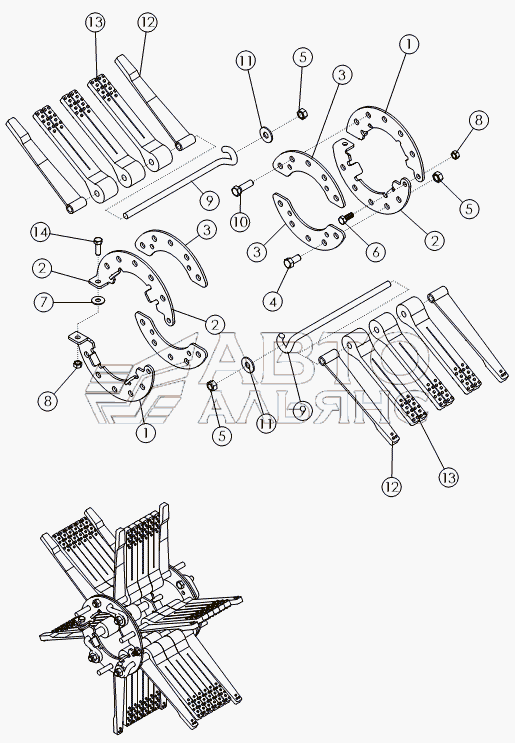 FLAILS ON №3 DRUM