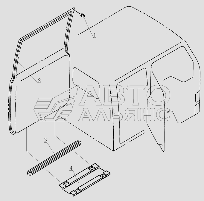 6207B3 Back-door seal parts