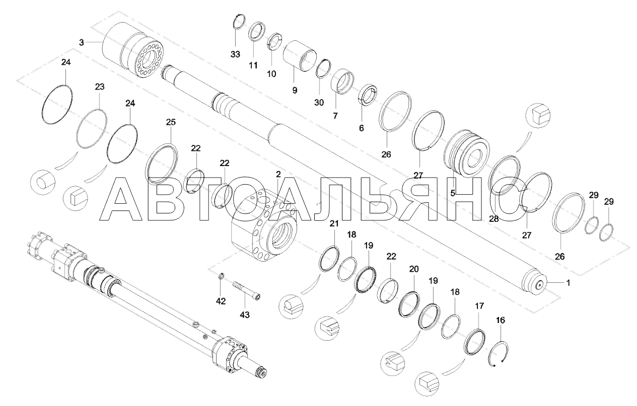 12686425 Cylinder, oil, main