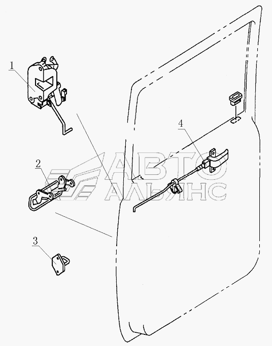 6205B3 Back-door lock