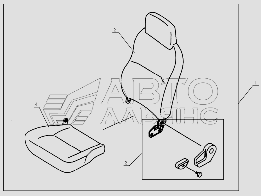 6800D4-Sg0 Driver's seat